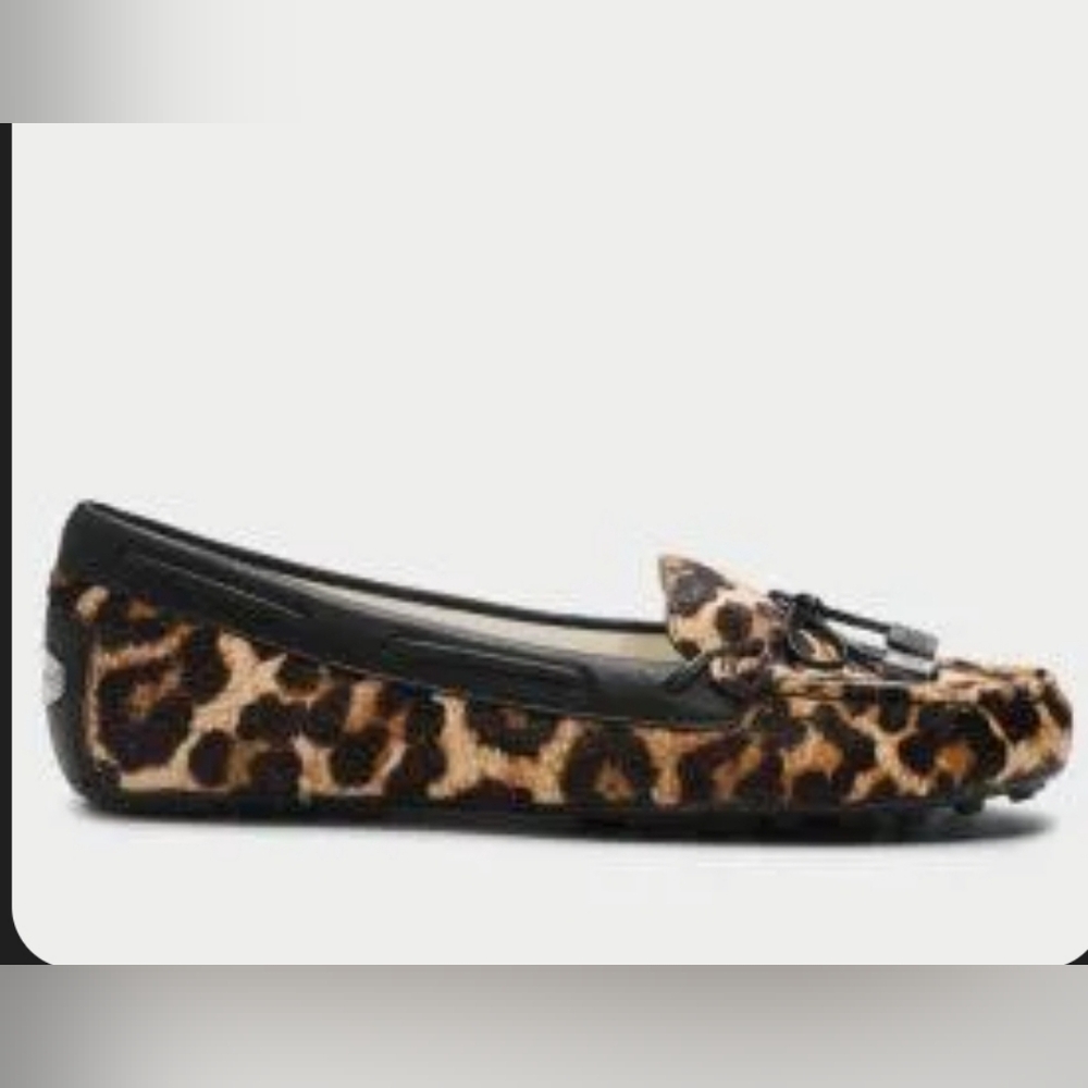 Michael Kors Leopard Daisy Moccasin Size 8M - Picture 3 of 6